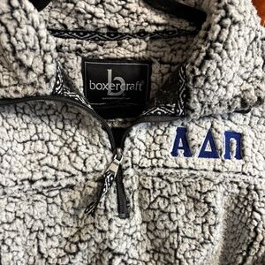 Alpha Delta Pi Sherpa Pullover/warm/Fall/Size M